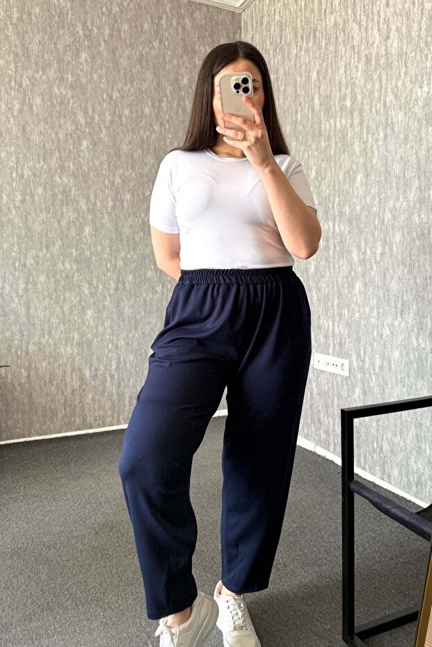 Women's Plus Size Cuffed Ankle Length Modal Pants 7551