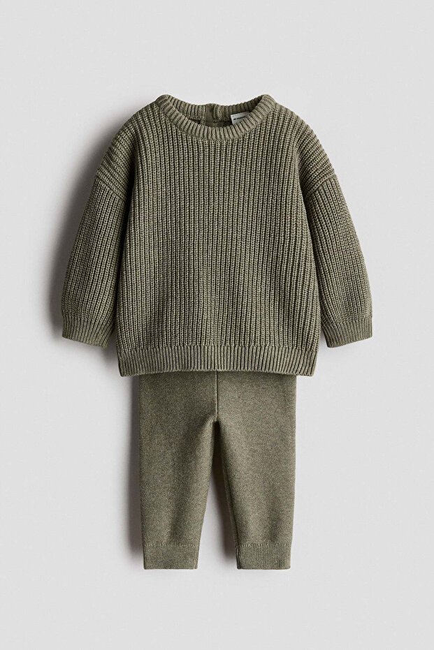 2-piece cotton knit set