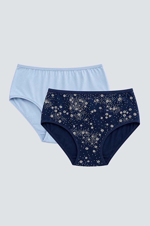 Women's 2-Piece High-Waisted Patterned Panties