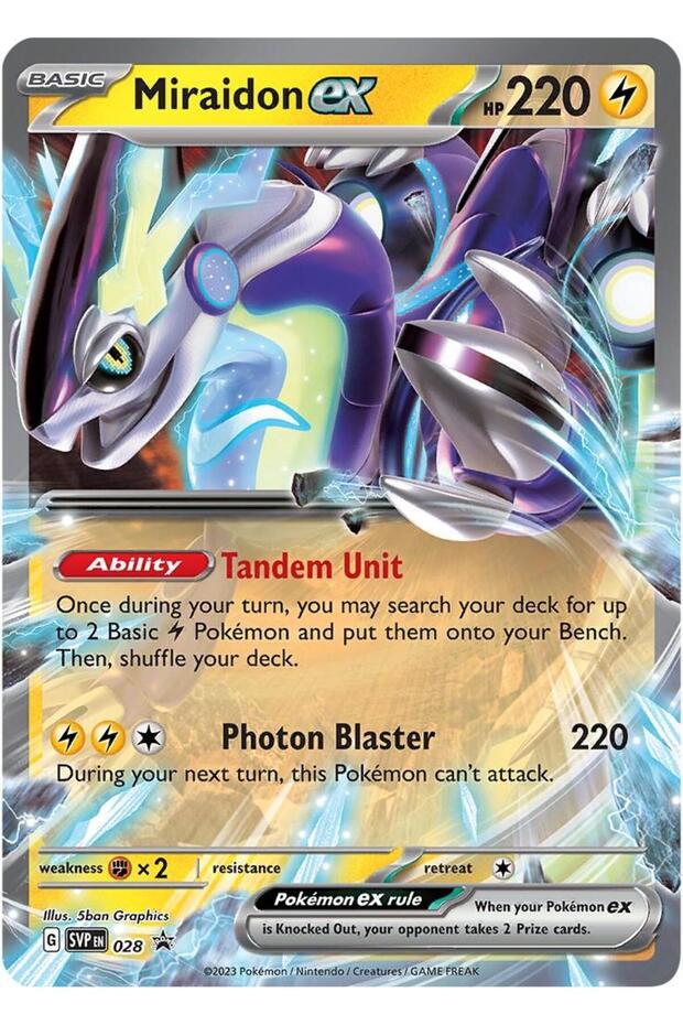 Miraidon Ex # 28 Promo Original Card