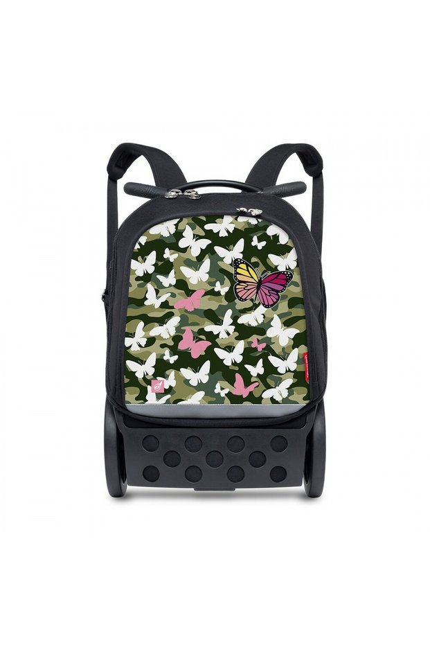 Roller Up Butterfly Camo Trolley Backpack