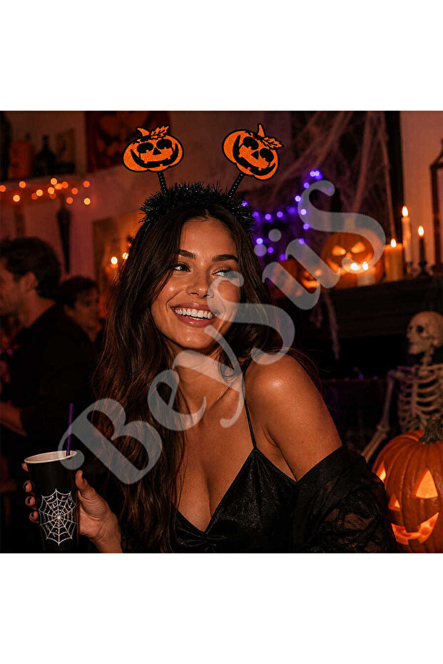 Halloween Pumpkin Swinging Crown