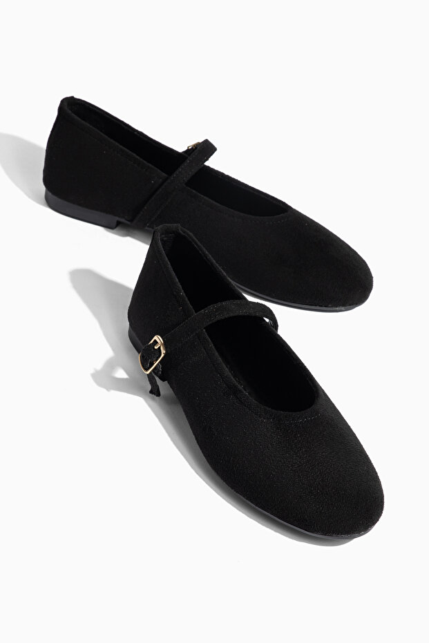 Davisa Women's Round Toe Strappy Casual Ballet Flats