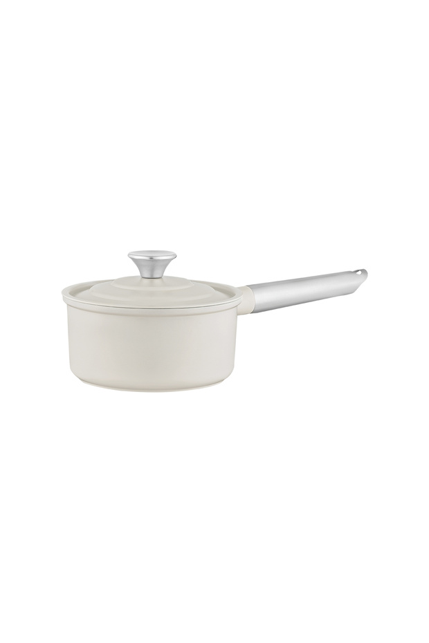 Vincenzo Cast Aluminum Sauce Pan - Gray/Beige - 18 cm