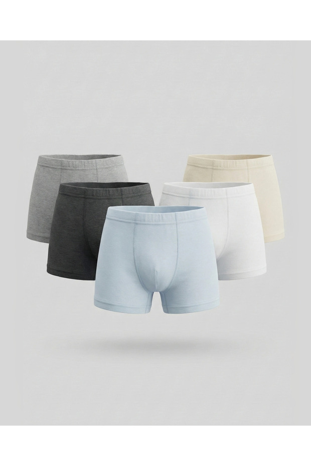Plain Pack Of 5 Boxer