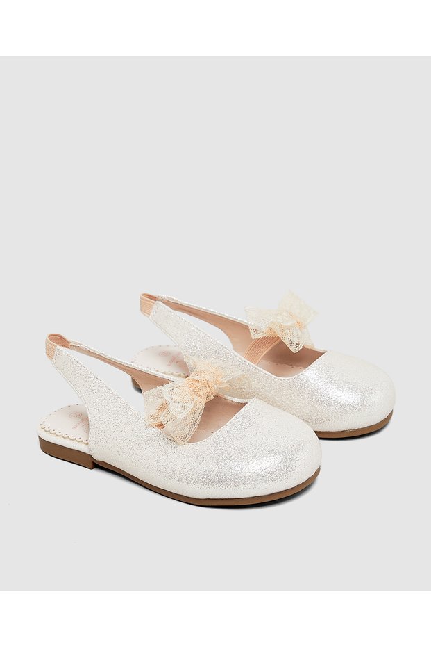 Embellished Slip-On Round Toe Slingback Sandals