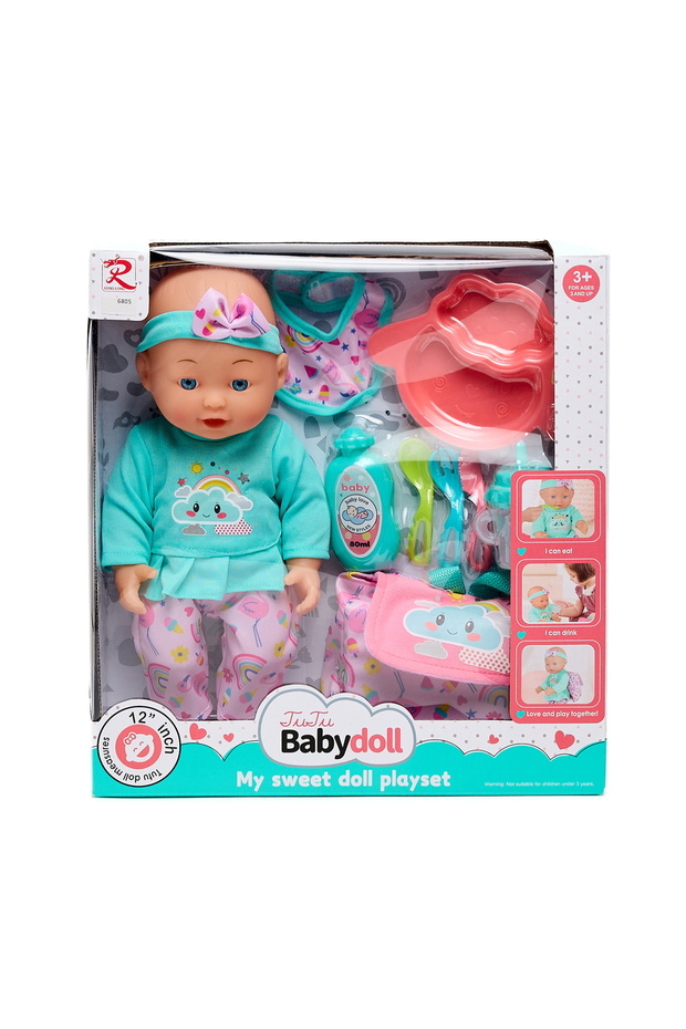 Printed Multicolor Baby Dolls Play Sets