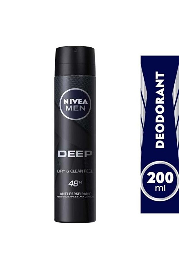 Deodorant Spray for Men Deep Dry & Clean Anti-Bacterial - 200 ml