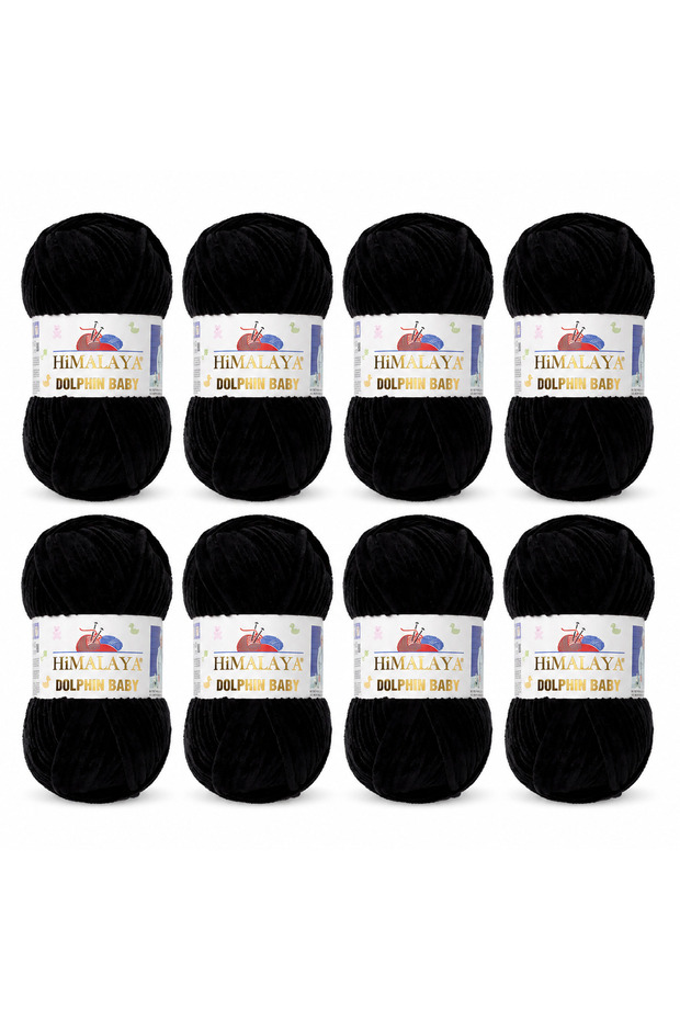 Dolphin Baby 80311- 8 Pieces Blanket Rope Black Velvet Rope