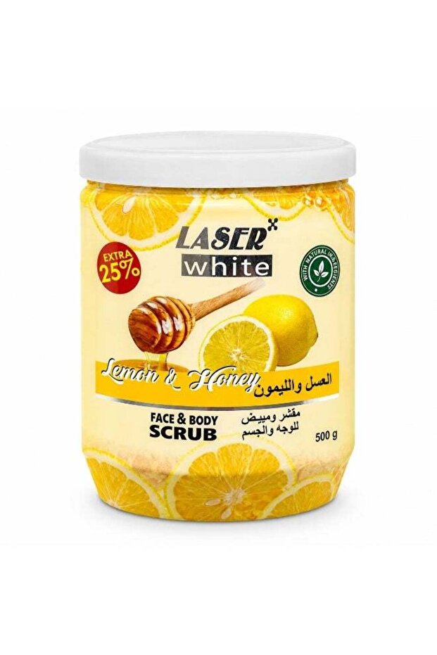 Lemon & Honey Face & Body Scrub, Brightening & Exfoliating, 500g