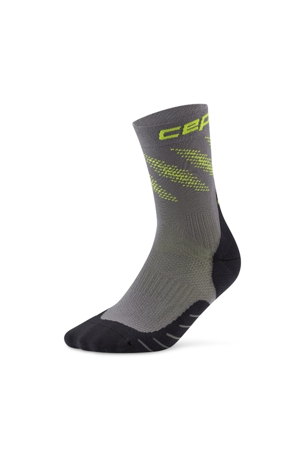 Elliptic Compression Socks - Dark Grey/Lime | Stability and Comfort