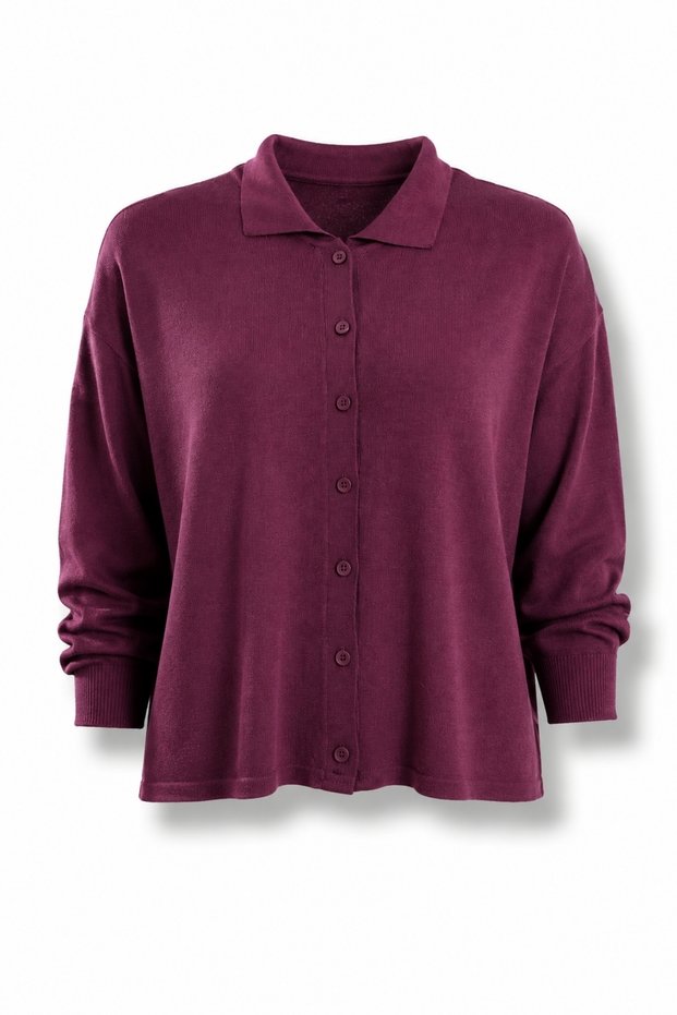 Mürdüm İnce Knitwear Cardigan 5490