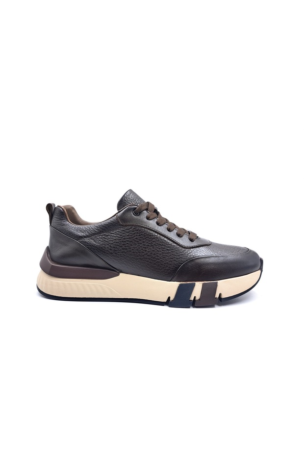 Genuine Leather Bitter Brown Men's Comfort Casual Shoes