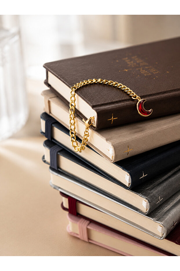 Special Design Notebook and Agenda Charm - Crescent