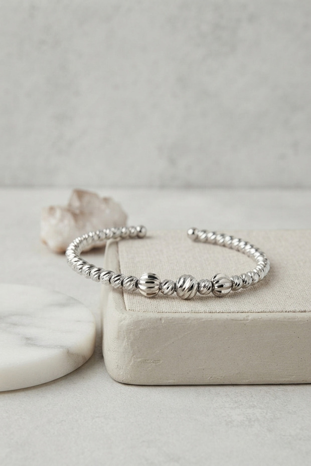 Silver Color Dorika Model Women's Bracelet -