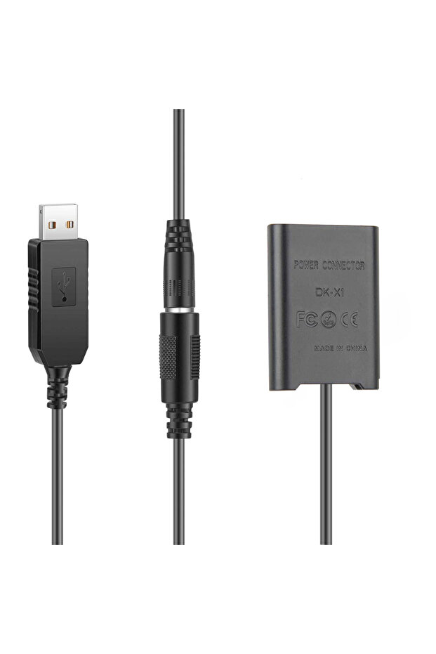 بطارية وهمية DK-X1 NP-BX1 NPBX1 مع محول طاقة USB وموصل تيار مستمر لسوني DSC-RX1