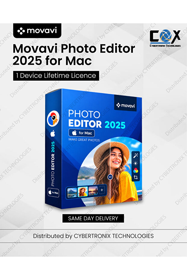 Photo Editor 2025 for Mac | 1 Device for Lifetime | Digital License | Same Day Delivery