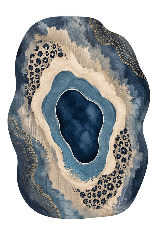 Sdt Agate Patterned Modern Woven Base Decorative Carpet Sdtamour4131