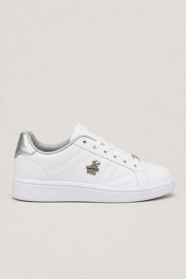 Women's Sneaker Shoes White - Silver