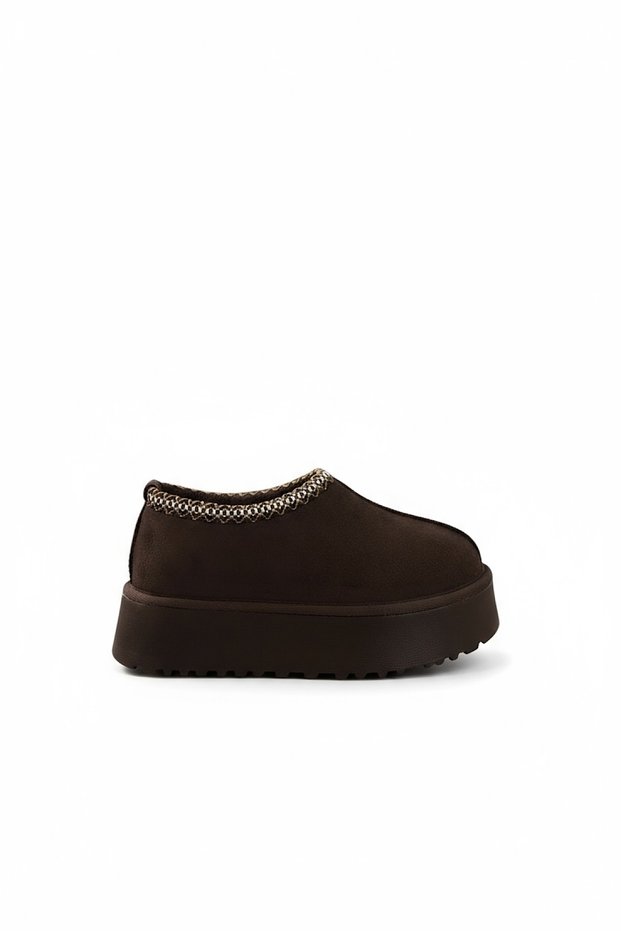 Regor Bitter Brown Suede Fur Boots