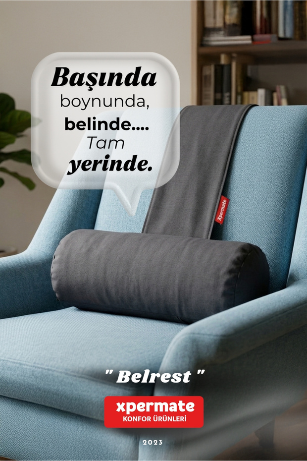 Belrest Lumbar Neck Head Support Pillow Adjustable Weighted Seat Sofa and Car Neck Pillow