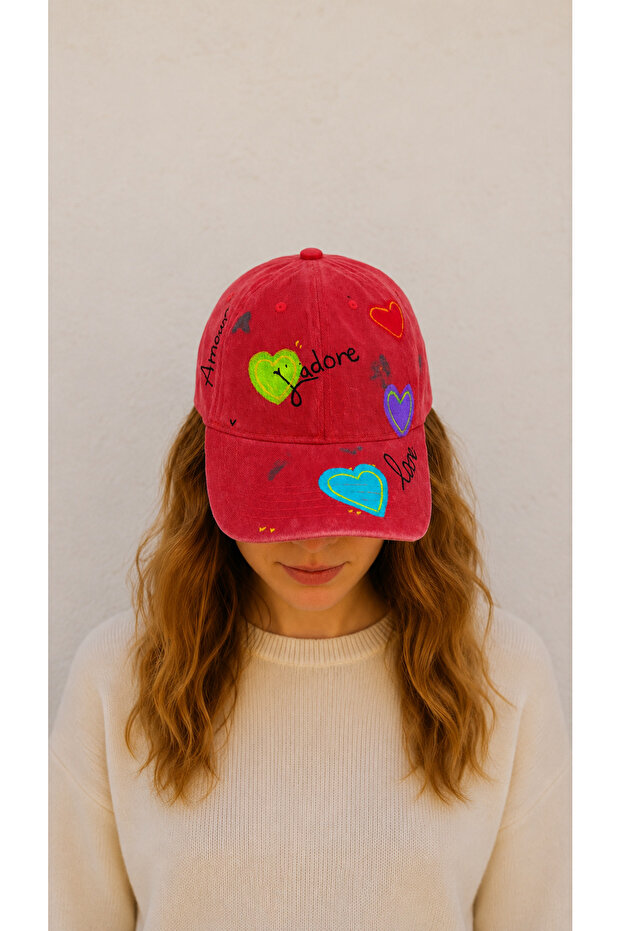 Hand-Painted Cap – Love & Adore