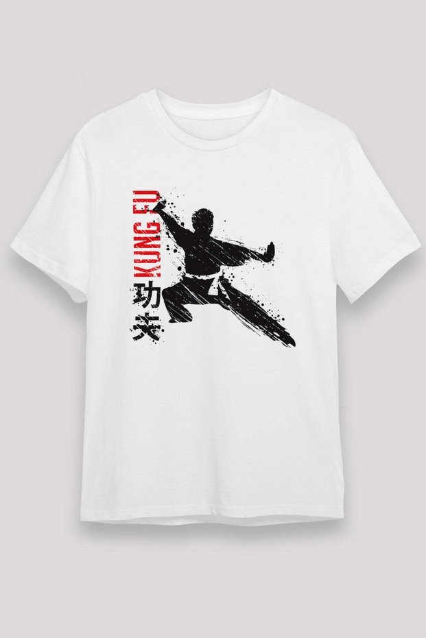 Kung Fu White Unisex T-Shirt T-Shirt