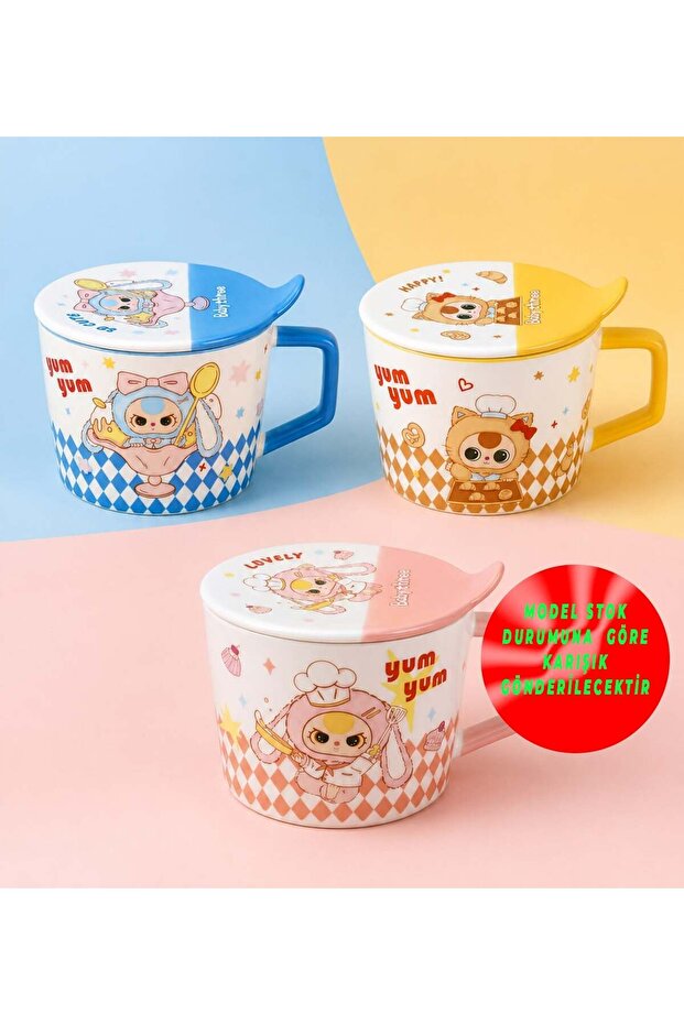 Ceramic Lid Noddle Bowl Yum Yum