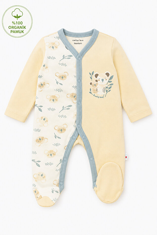 Children's Jumpsuit with Booties 100% Organic Cotton