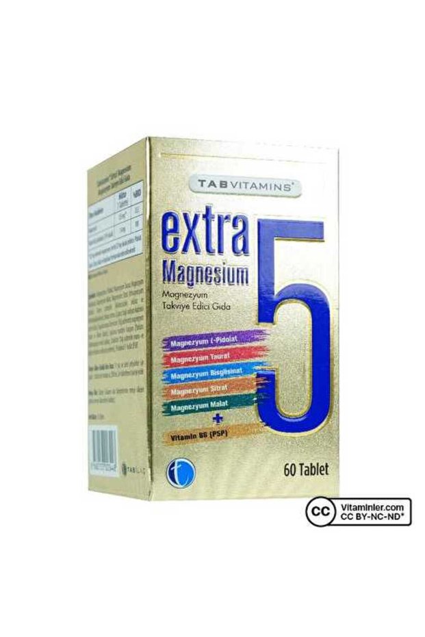 TabVitamins Extra 5 Magnezyum 60 Tablet