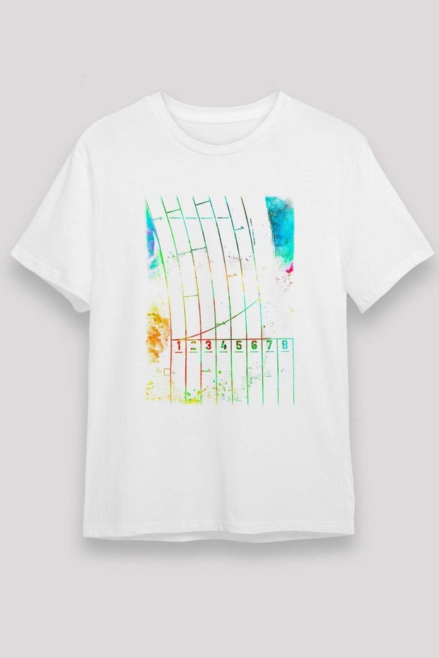 Running Printed Unisex White T-Shirt - Tshirt