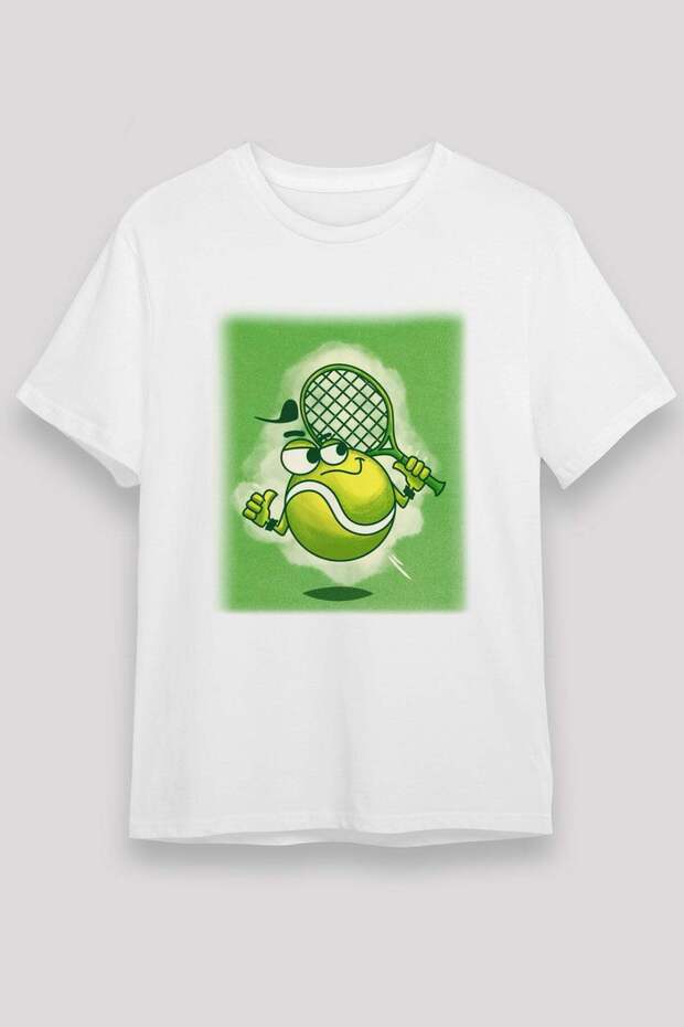 Tennis White Unisex T-Shirt T-Shirt