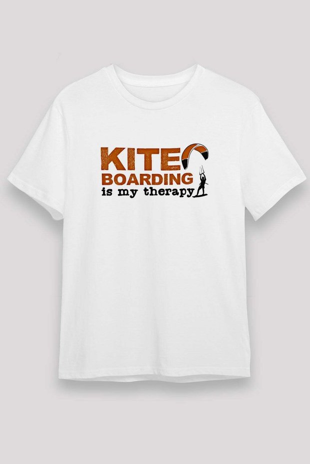 Kite Ski Printed Unisex White T-Shirt - Tshirt