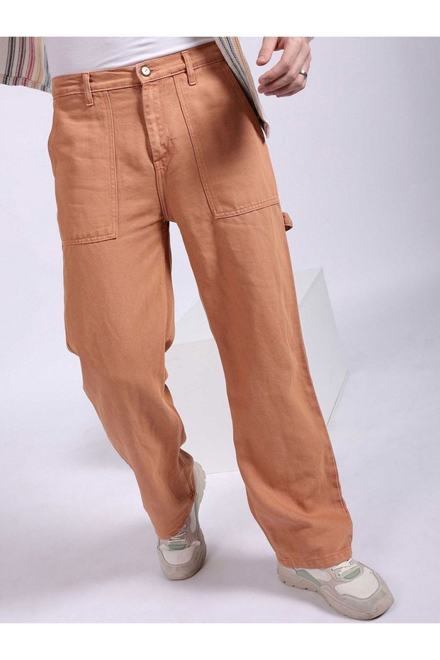 Men Baggy Fit Mid Rise Stretchable Jeans