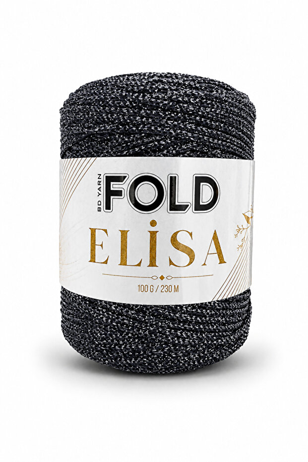 Elisa - Anthracite 100% Sim 100 Gr 230 Mt Knitting Yarn Bag Yarn Burs Bag