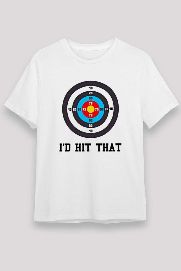 Archery Printed Unisex White T-Shirt - Tshirt