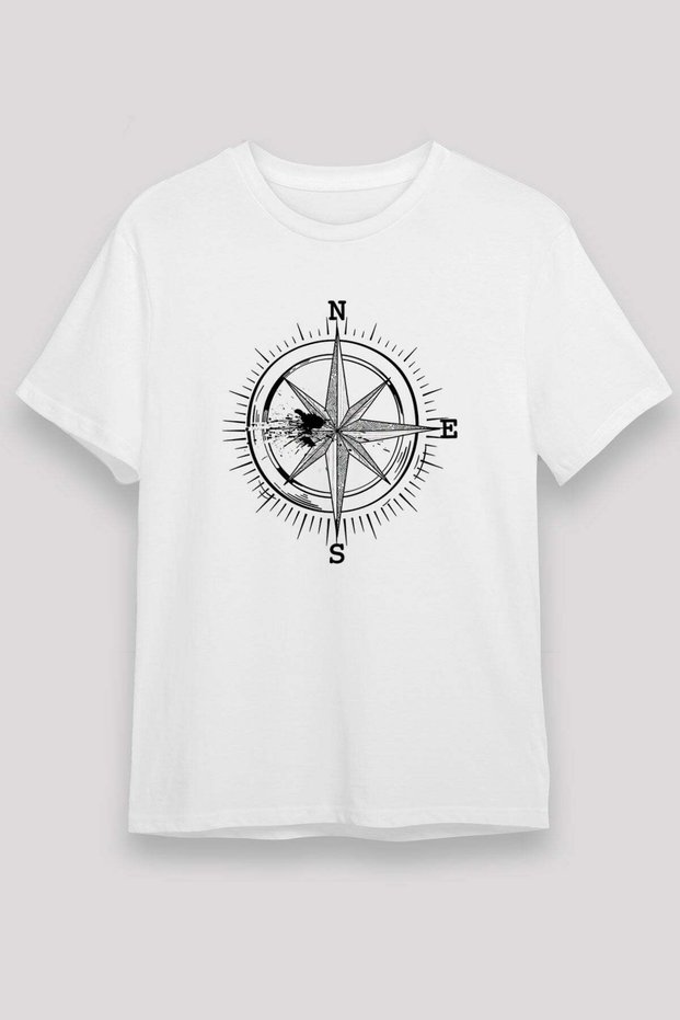 Orienteering Printed Unisex White T-Shirt - Tshirt