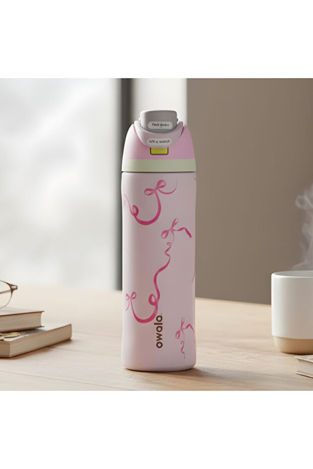Owala 32oz Insulated Stainless Steel Water Bottle with Straw Lid, Cream