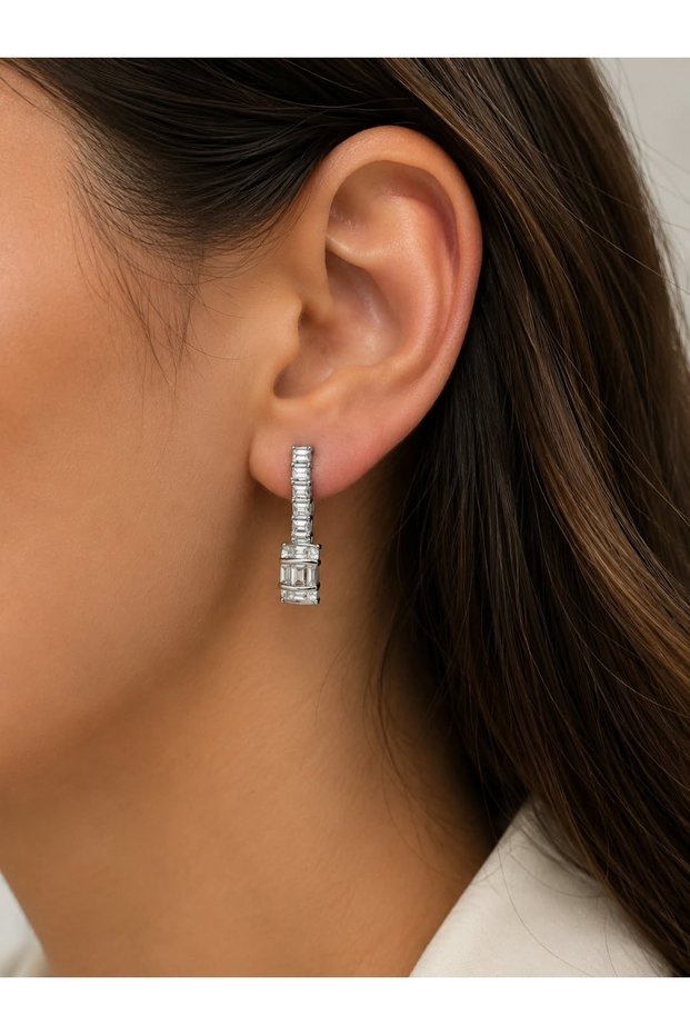 Women's Zircon Steel Earrings