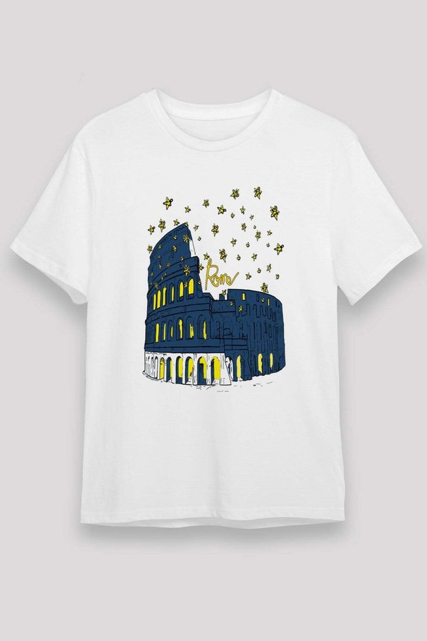 Colosseum White Unisex T-Shirt T-Shirt