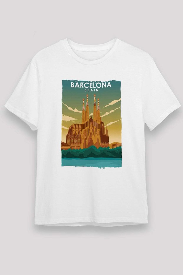 La Sagrada Familia White Unisex T-Shirt T-Shirt