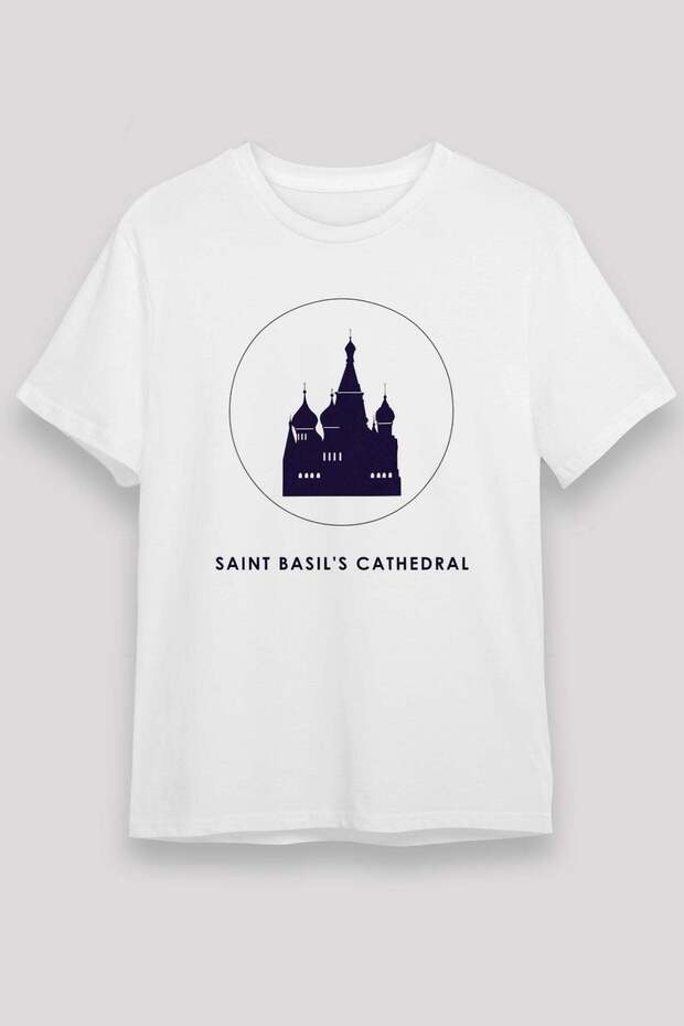 St. Basil's Cathedral White Unisex T-Shirt T-Shirt