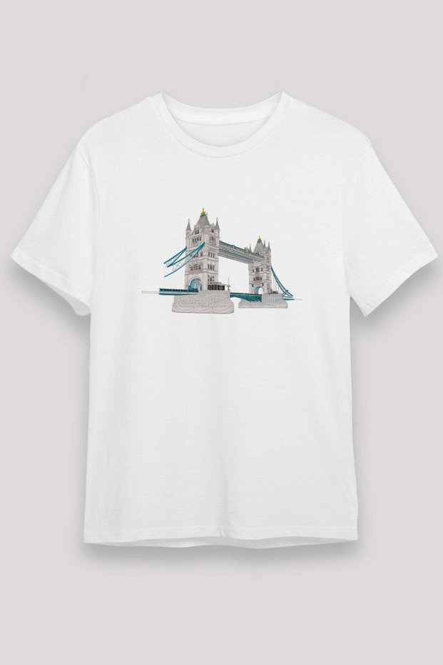 Tower Bridge White Unisex T-Shirt T-Shirt