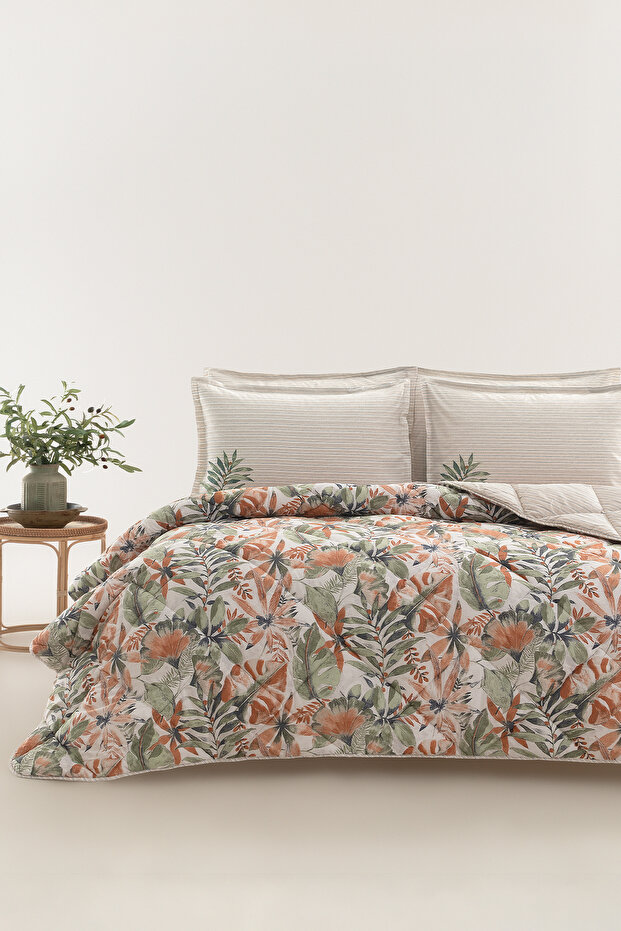 Amy Sleeping Set 100% Cotton Single Sleeping Set - Orange