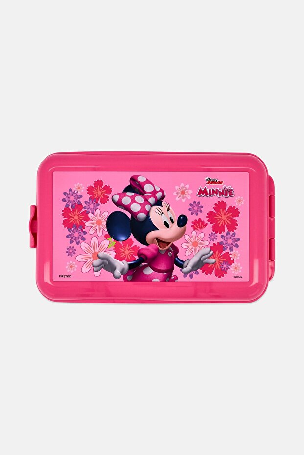 Kids Girl Minnie Mouse Snack Lunch Box, Pink