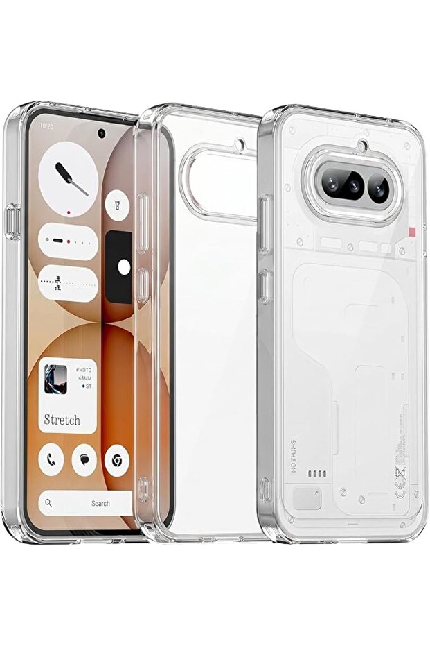 غطاء شفاف لهاتف Nothing Phone 4a، غلاف خلفي صلب من البولي كربونات
