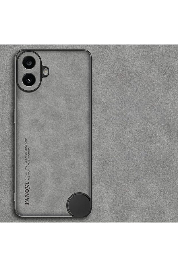 حافظة لهاتف Nothing CMF Phone 2 Pro، حافظة من الجلد الصناعي المقلد لجلد الغنم مع إطار غير لامع [حماية بدرجة عسكرية]