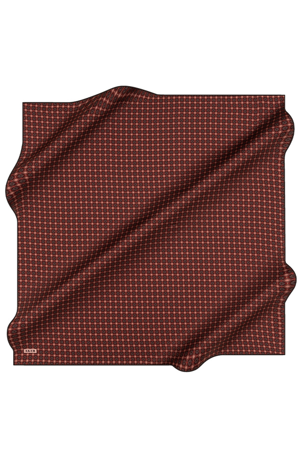 Dark Burgundy 90X90 Silk Crepe Satin Scarf