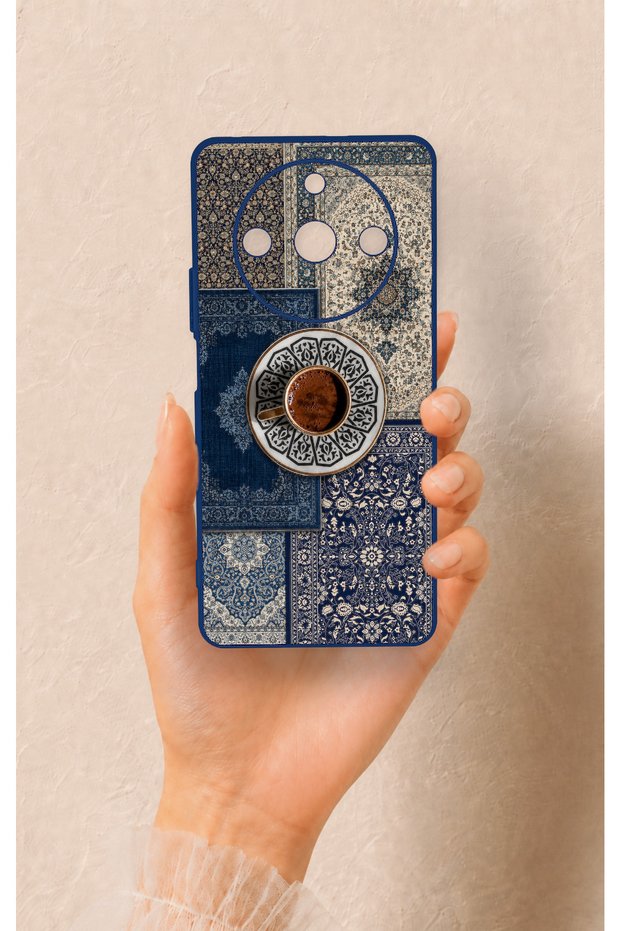 Realme 11 Pro Compatible Turkish Coffee and Kilim Patterned Silicone Case