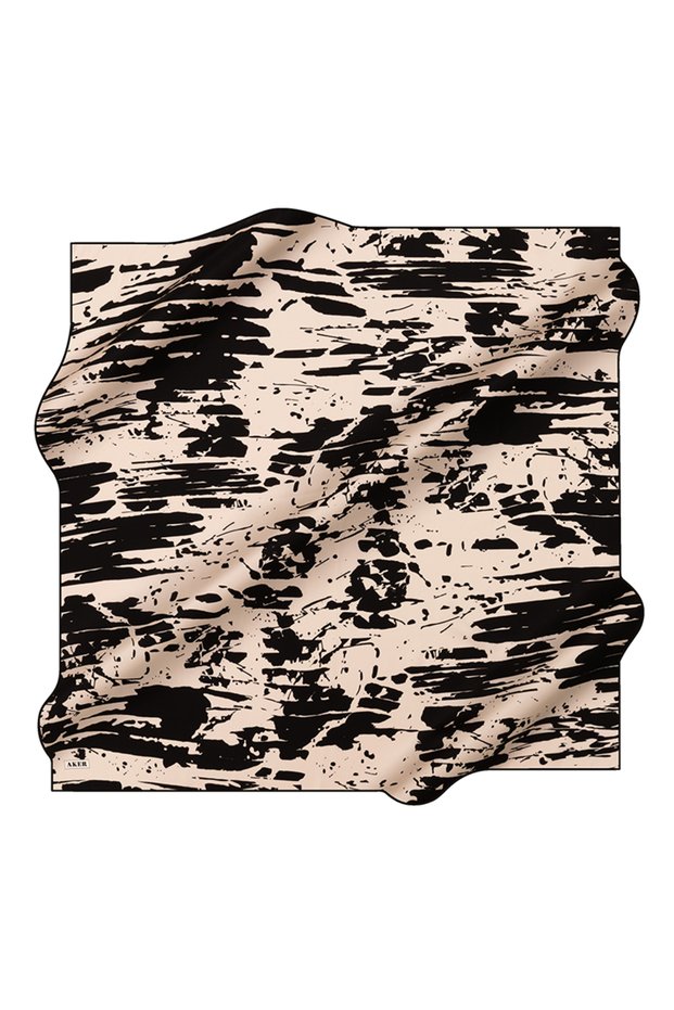 Kemik 90X90 Silk Crepe Satin Scarf